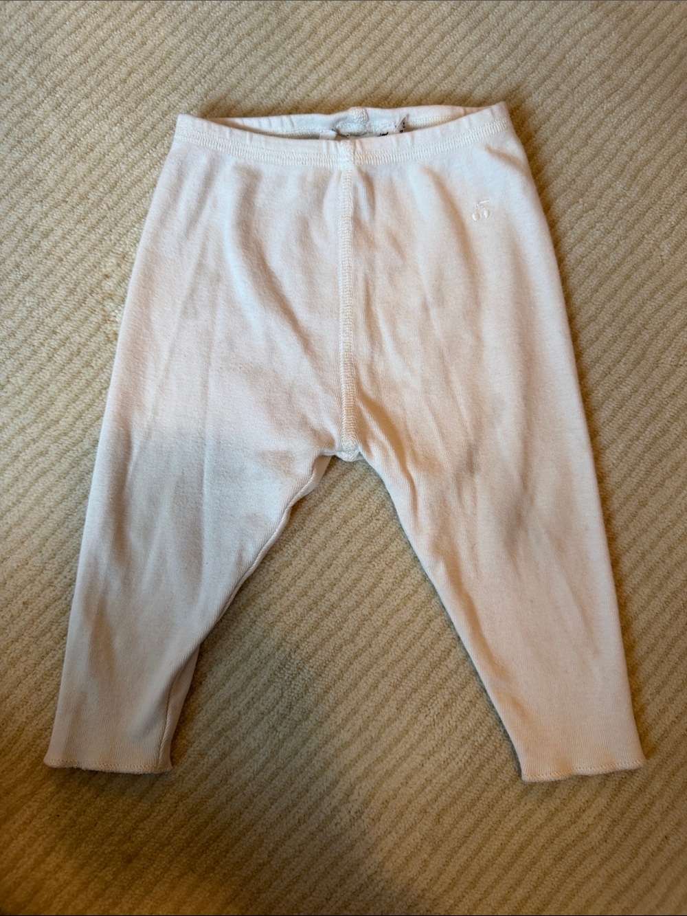Bonpoint Cream Baby Leggings 3m